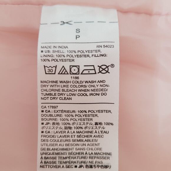 Banana Republic Womens Blush Pink Lightweight Full Zip Quilted Puffer Vest Small - Picture 8 of 8